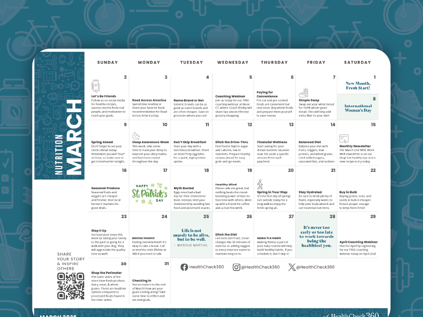 [Free Download] March 2025 Well-Being Calendar